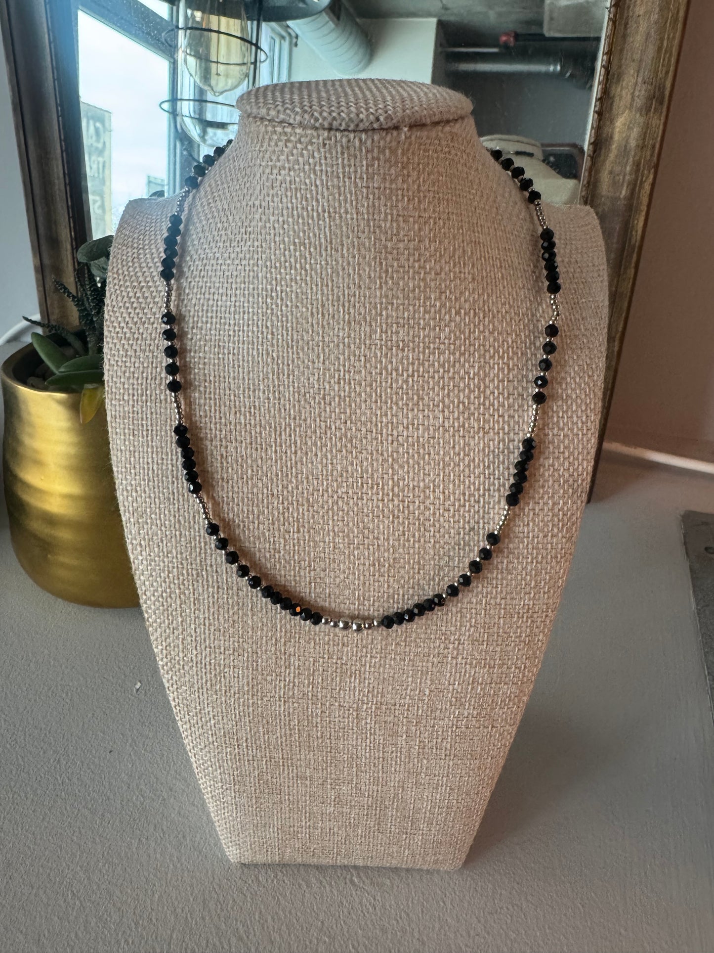 Choker - Black & Silver