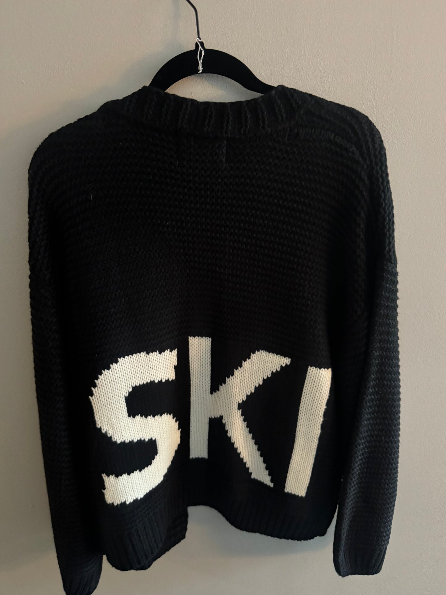 Ski Cardigan - Black