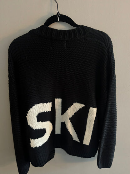 Ski Cardigan - Black