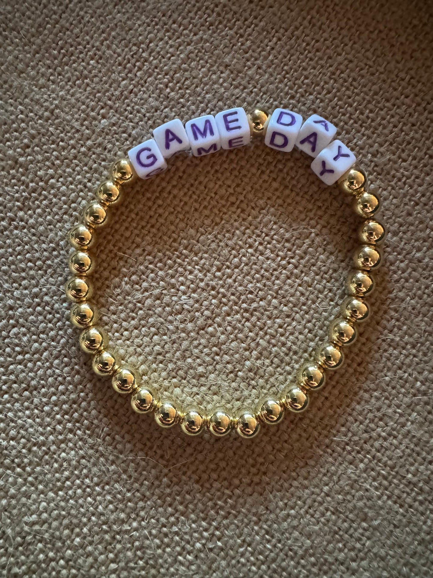 Game Day Beaded Bracelet