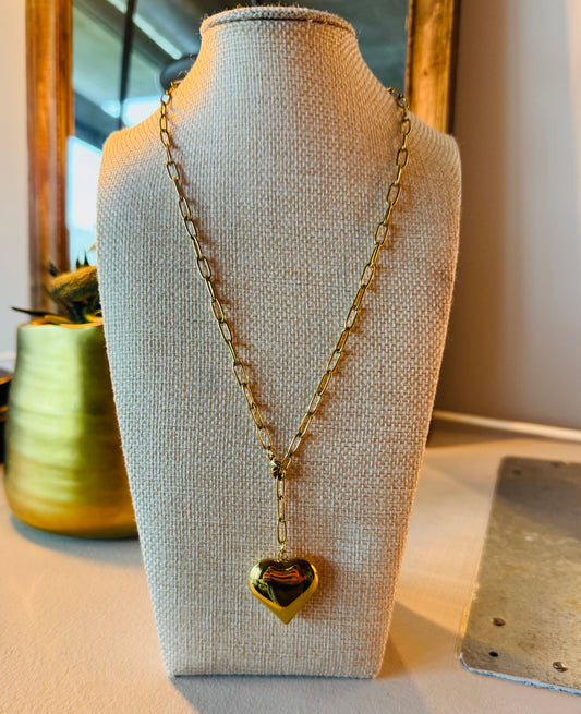 Paperclip Gold Heart